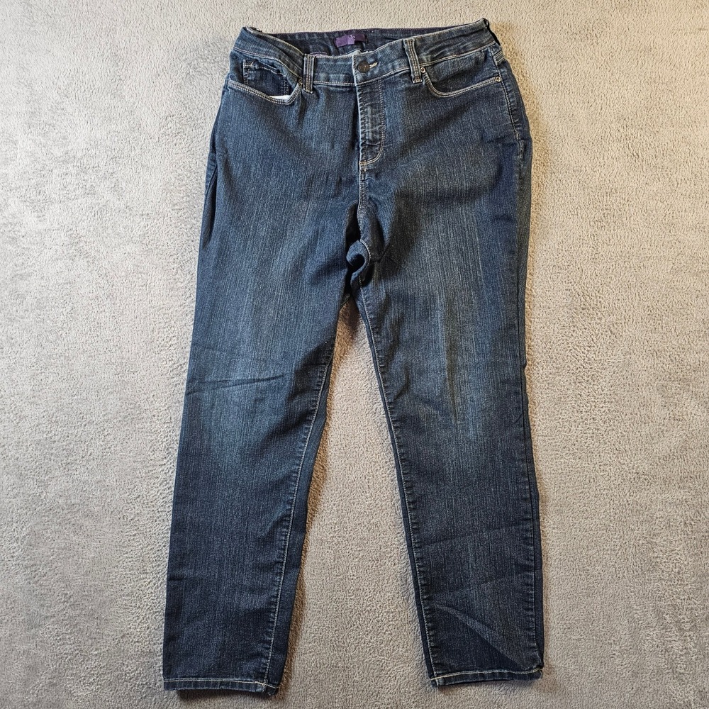 NYDJ Not Your Daughter's Jeans Womens‎ 14 Dark Wash Lift Tuck Straight USA